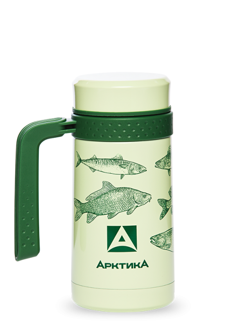 Термос-кружка Арктика, с ручкой