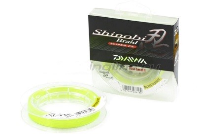 Плетеный шнур Daiwa Shinobi Braid Super PE  135m, (Yellow) Плетеный шнур Daiwa Shinobi Braid Super PE  135m, (Yellow)