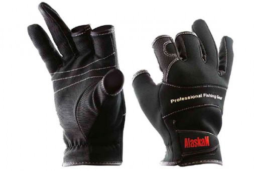 Перчатки спиннингиста Alaskan трехпалые Перчатки спиннингиста Alaskan трехпалые