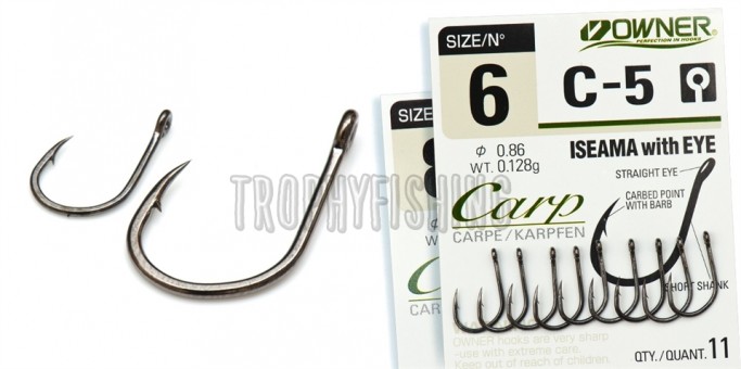 Крючок OWNER C'ultiva 53265 (C-5) Iseama with Eye Крючок OWNER C'ultiva 53265 (C-5) Iseama with Eye