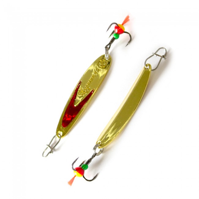 Блесна вертикальная Ecopro Судачья красн.флекс, 40мм