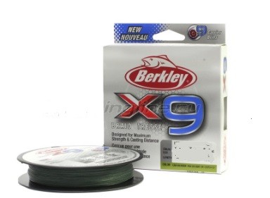 Шнур плетеный Berkley X9 Braid  150м (low-vis green)