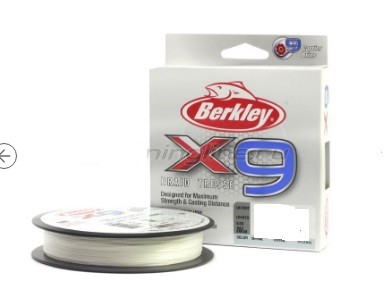 Шнур плетеный Berkley X9 Braid  150м (crystal)
