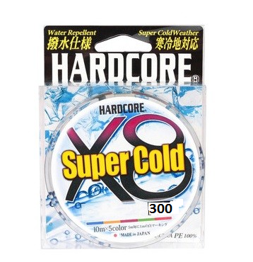 Плетеный шнур Duel PE Hardcore Super Cold X8 300м 5Color 