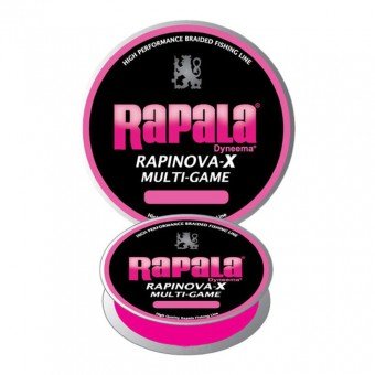 Леска плетеная Rapala Rapinova-X Multi Game розовая 150м Леска плетеная Rapala Rapinova-X Multi Game розовая 150м