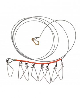 Кукан German 375 см / Карабин 9 см (8 шт) Кукан German 375 см / Карабин 9 см (8 шт)