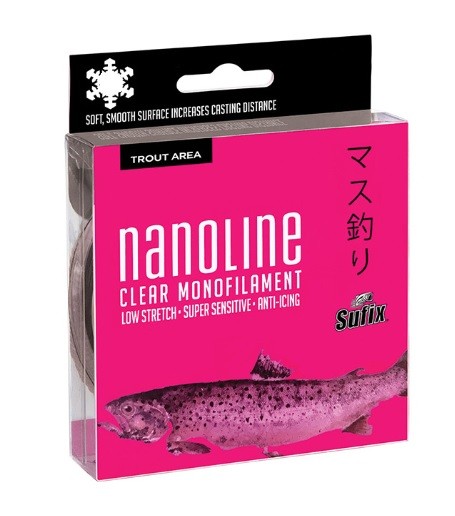 Леска Sufix Nanoline Trout прозрачная 150 м  Леска Sufix Nanoline Trout прозрачная 150 м