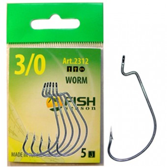 Крючок офсетный Fish Season Worm Крючок офсетный Fish Season Worm
