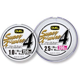 Плетеный Шнур Duel PE Super X-Wire 4 200m 5Color-Yellow Marking Плетеный Шнур Duel PE Super X-Wire 4 200m 5Color-Yellow Marking