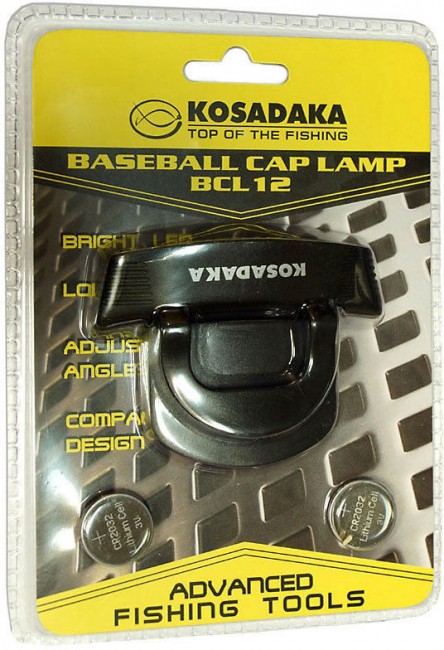 Фонарь светодиодный Kosadaka регулируемый с креплением на бейсболку Фонарь светодиодный Kosadaka регулируемый с креплением на бейсболку