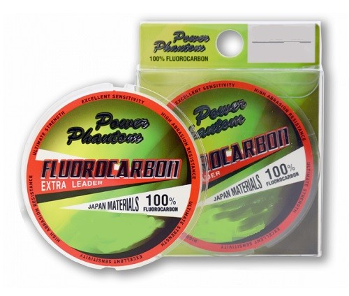 Леска Power Phantom Fluorocarbon Extra Leader (прозрачный) 50м Леска Power Phantom Fluorocarbon Extra Leader (прозрачный) 50м