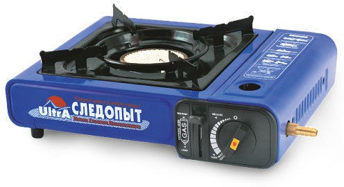 Плита настольная газовая Следопыт Ultra керамическая с переходником