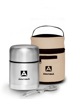 Термос Арктика с супер-широким горлом, для супа и еды, в чехле