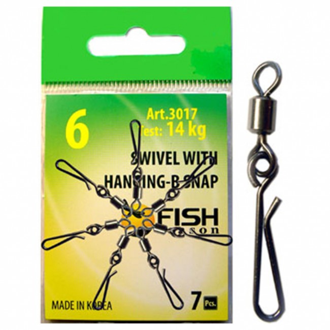 Вертлюжок Fish Season с быстросъёмной застежкой Hanging-B