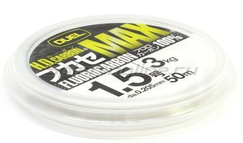 Флюорокарбон Duel H.D. Carbon Max Fluorocarbon 100% 50м (clear) Флюорокарбон Duel H.D. Carbon Max Fluorocarbon 100% 50м (clear)