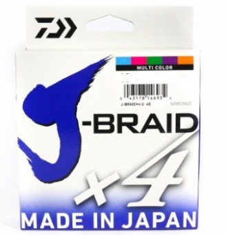 Плетеный шнур Daiwa J-Braid x4E  300m (Multicolor)