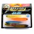 Виброхвосты Lucky John 3D Series MAKORA SPLIT TAIL 5.0in (12,70) 4шт