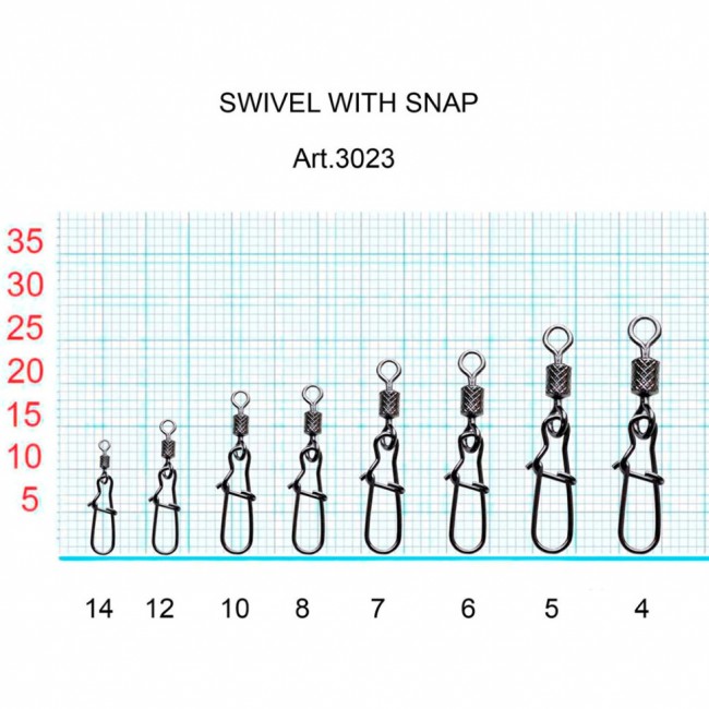 Вертлюжок Fish Season с накаткой и застежкой Nice Вертлюжок Fish Season с накаткой и застежкой Nice